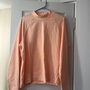 Free People Movement Restoration Layer Peach Long Sleeve Tee